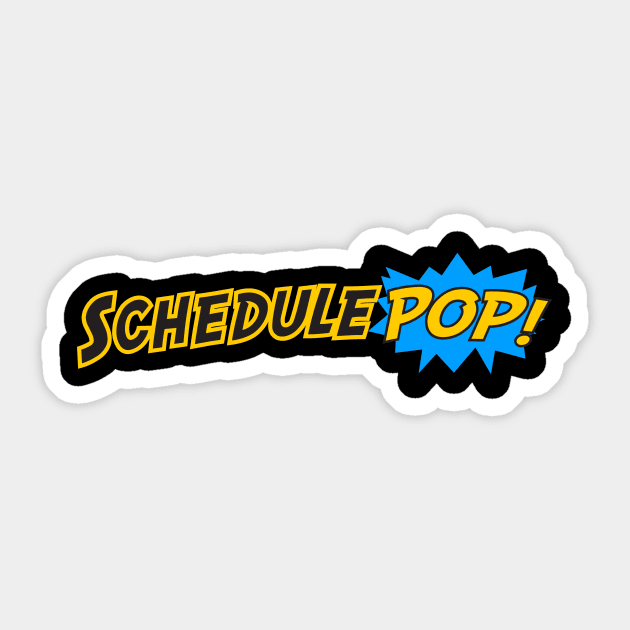 SchedulePop T-shirt Sticker by SchedulePop